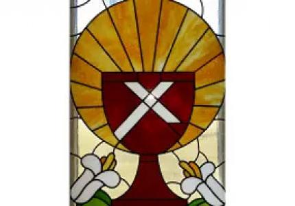 Pittsboro Christian Church stained glass window