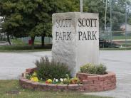 Scott Park stone sign